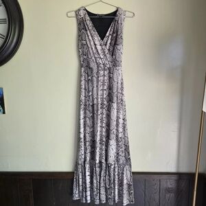 INC International Concepts Snake Print Maxi Dress